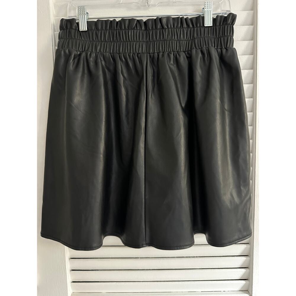 Women's Esprit EDC Faux Leather Mini Skirt Size 38 US Size 8 Color Black